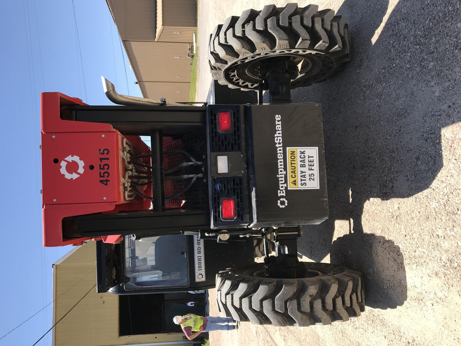 2019 Manitou MTA12042 Cab/Heat/Air, 120 HP, Solid Tires, Work Lights, Lift Hook, Auxiliary Hydraulics w/66" Carriage and 60" Forks