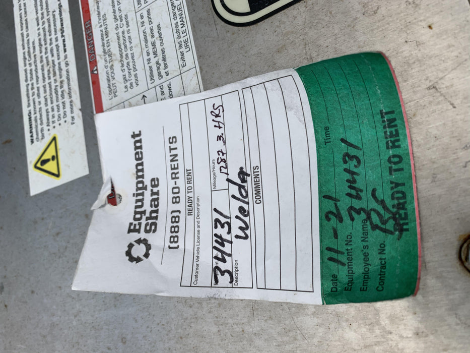 2019 Lincoln Electric Vantage 322 Welder Ready-Pak 3, Two wheel trailer, Fender and Light kit, Cable Rack