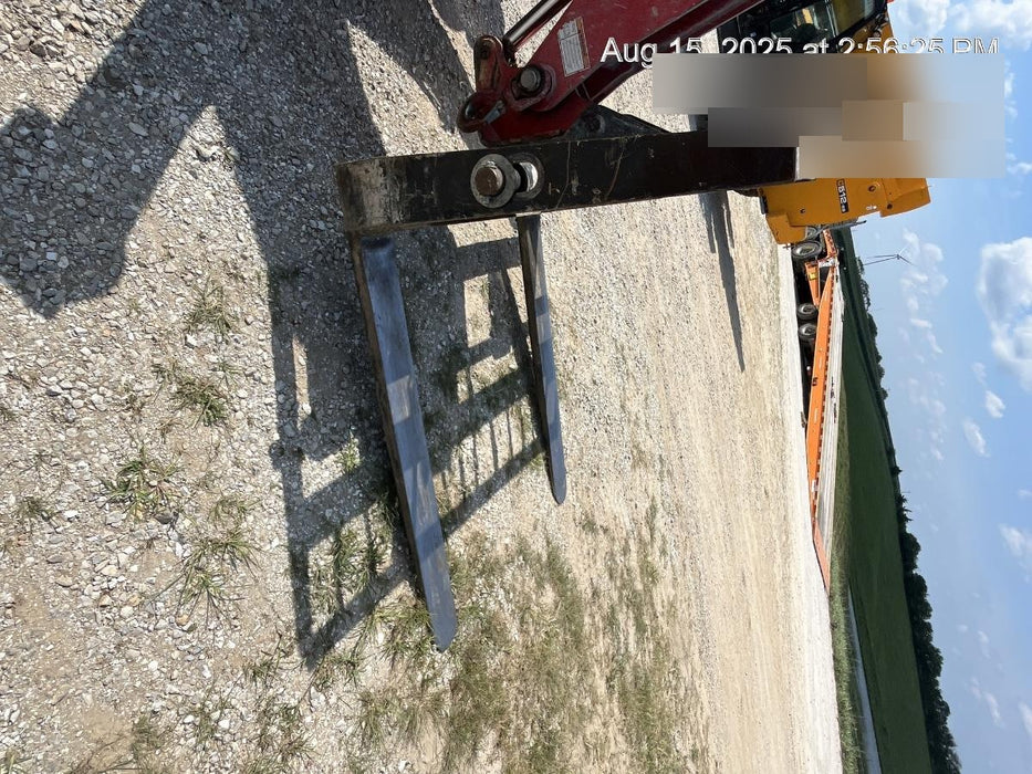 2020 Manitou MTA12055SER3 Cab/Heat/Air, Solid Tires, Amber Strobe, Lift Hook w/66" Carriage, 60" Forks