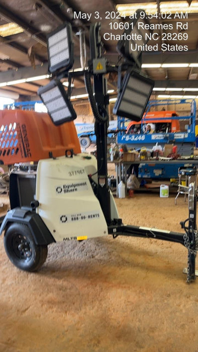 2023 Generac MLT2 Diesel, Flex Switch 120V Input, Powerzone Controller, 
(4) 320W LED Lights, 4kW Generator, 39.9 Gal Fuel Tank, 2" Ball, T3