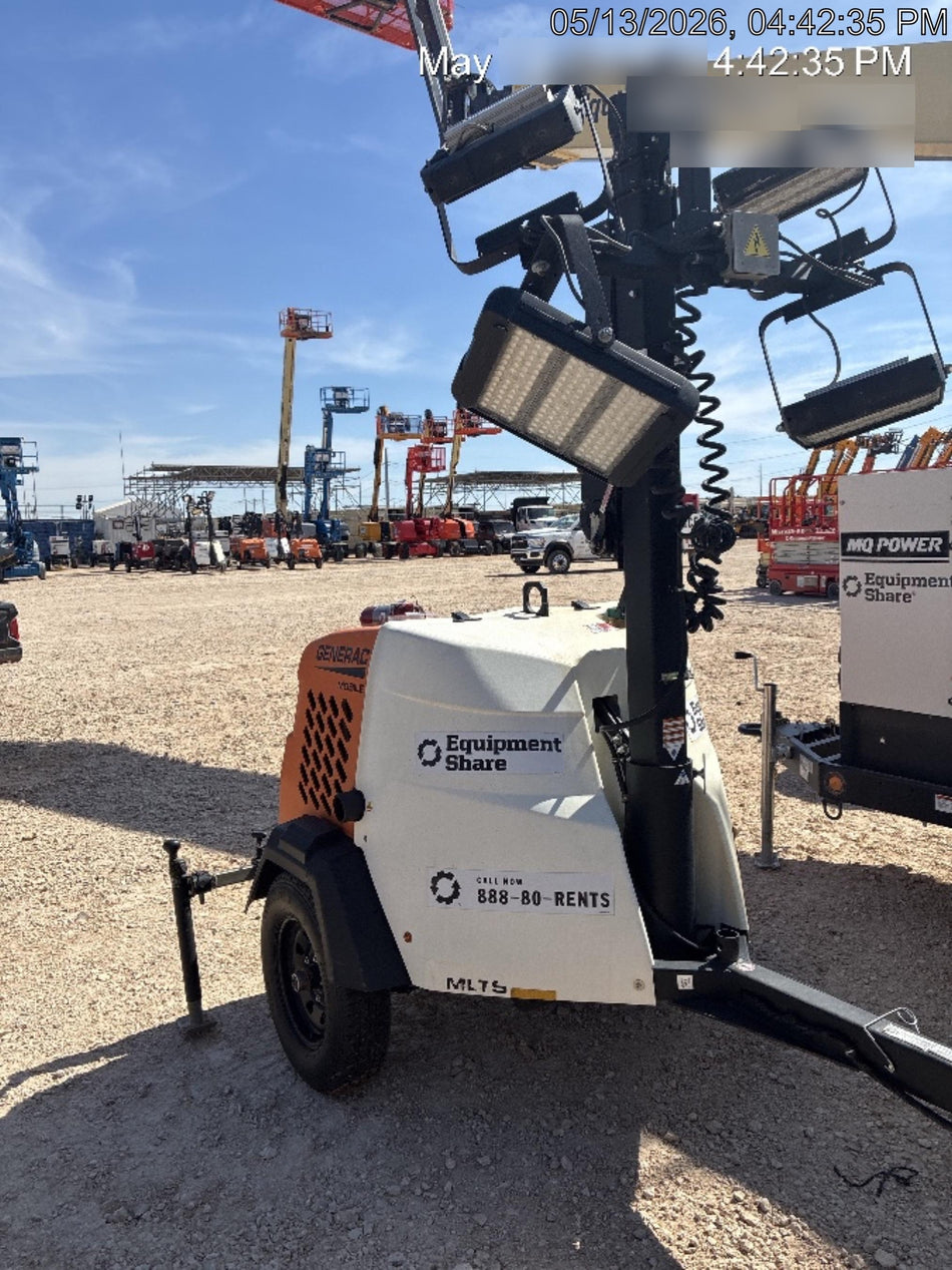 2023 Generac MLT2 Diesel, Flex Switch 120V Input, Powerzone Controller, (4) 320W LED Lights, 4kW Generator, 39.9 Gal Fuel Tank, 2" Ball, T3