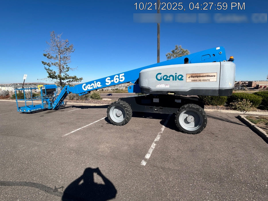 2018 Genie S-65 Genie S-65 w/FF tires, alarm package, panel cradle package