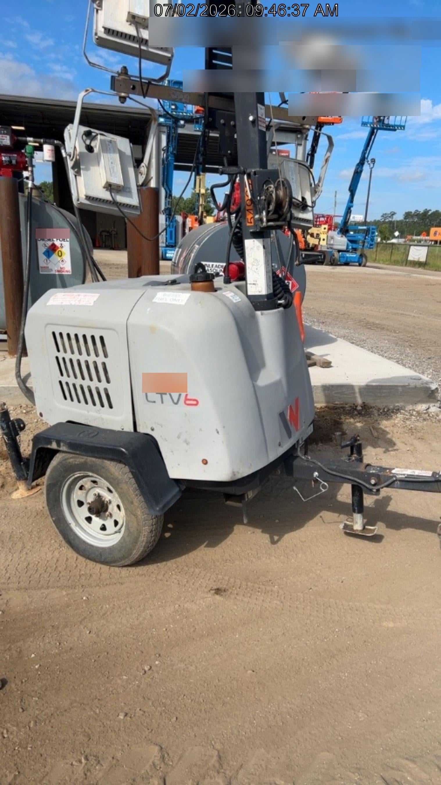 2019 Wacker Neuson LTV6K-LED Standard LED Towable Light Tower w/None