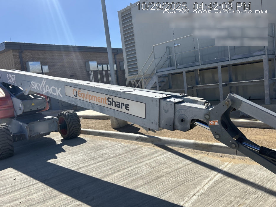 2018 Skyjack SJ86T Skyjack SJ86T w/Diesel Engine, Foam Filled Tires, Flashing Beacon, Glazier Kit