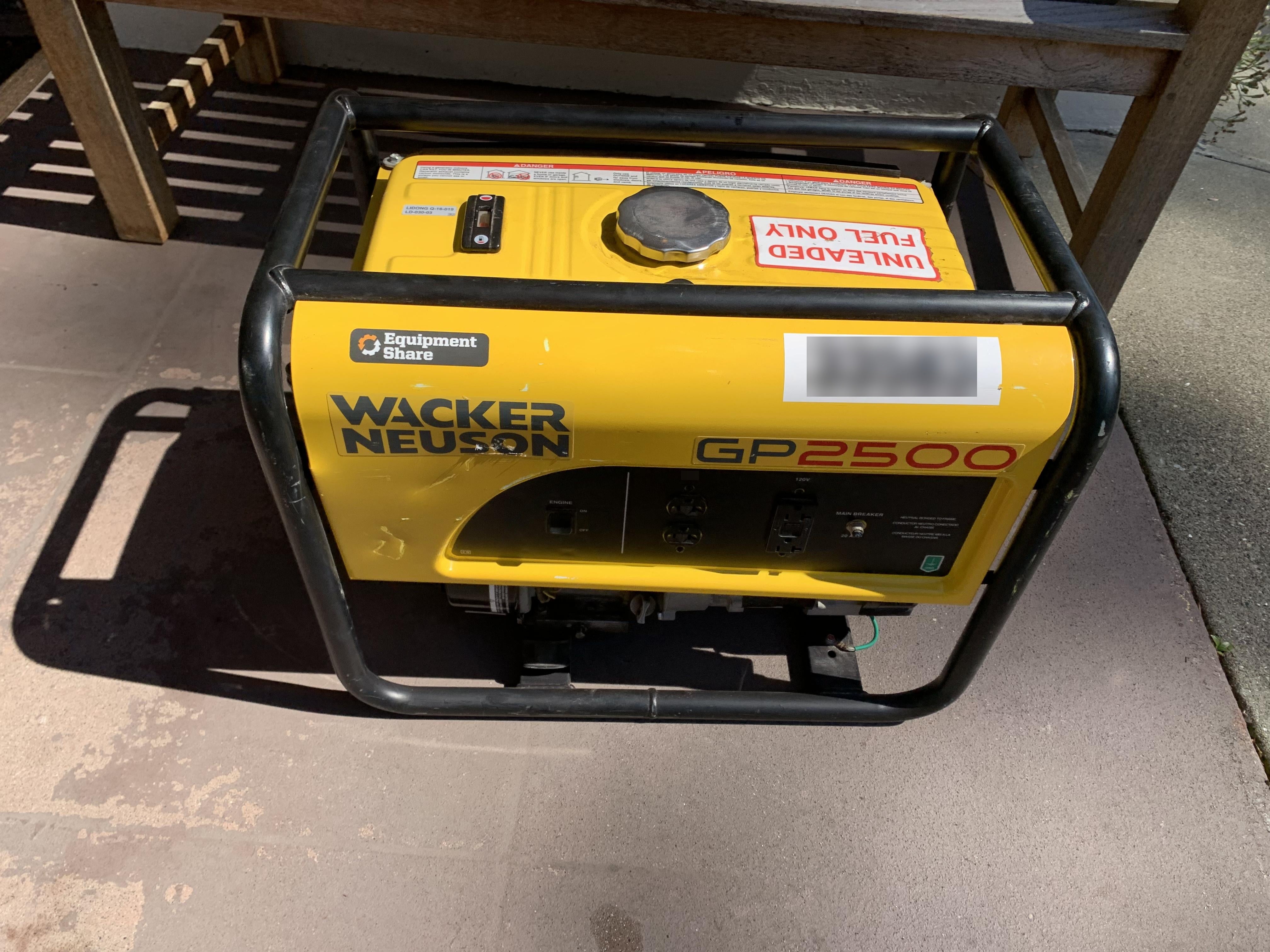 2019 WACKER NEUSON GP2500A