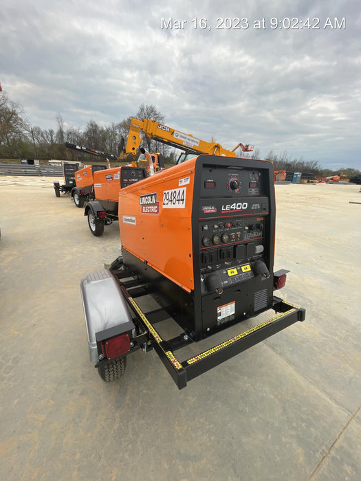 2023 Lincoln Electric LE400 Kubota V1505, Trlr, Cable Rack, Light Kit, ES Decals, T3