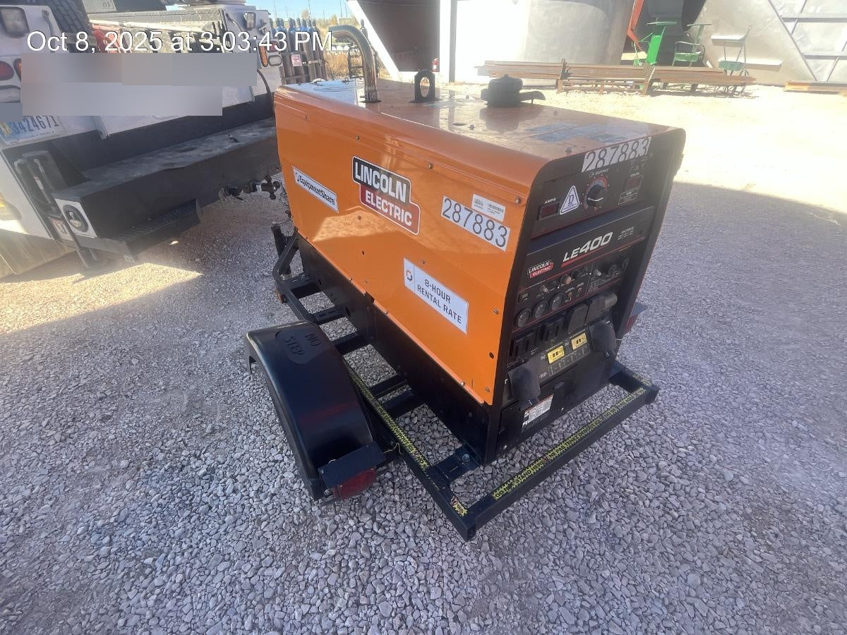 2023 Lincoln Electric LE400 Kubota V1505, Trlr, Cable Rack, Light Kit, ES Decals, T3