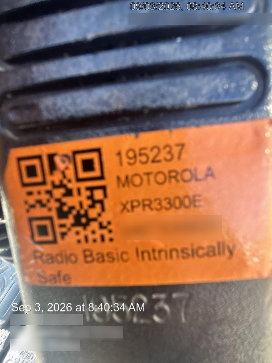 2021 MOTOROLA XPR3300E