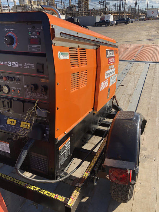 2021 Lincoln Electric Vantage 322 Vantage 322 Ready Pak 3 w/ Decals, ORANGE (includes trailer, cable rack, fender light kit) NO Telematics