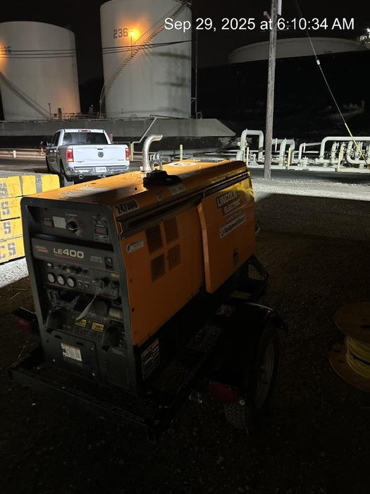 2022 Lincoln Electric LE400 Kubota V1505, Trlr, Cable Rack, Light Kit, ES Decals, T3