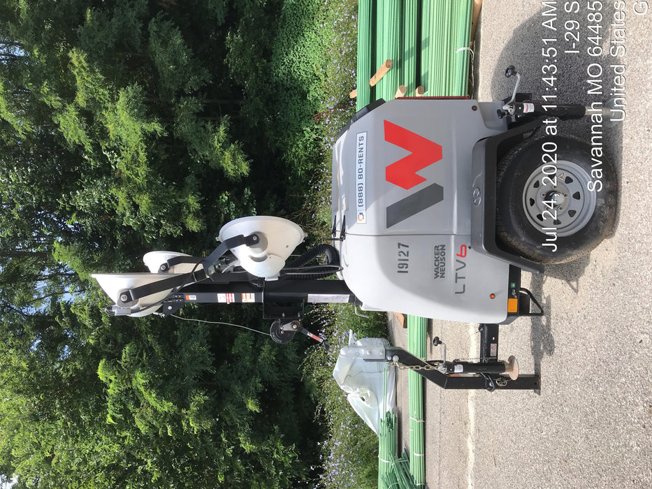 2018 Wacker Neuson LTV6L-MH Wacker Neuson LTV6L Mobile Light Tower w/Fuel Level Sensor Installed