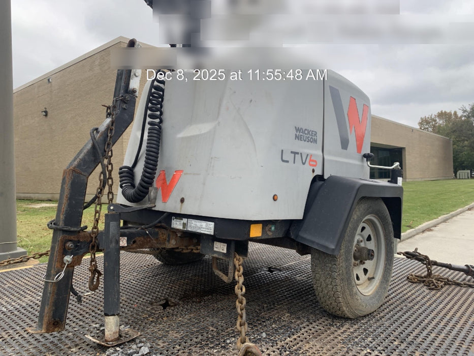 2019 Wacker Neuson LTV6L-MH Wacker Neuson LTV6L Mobile Light Tower w/Fuel Level Sensor Installed