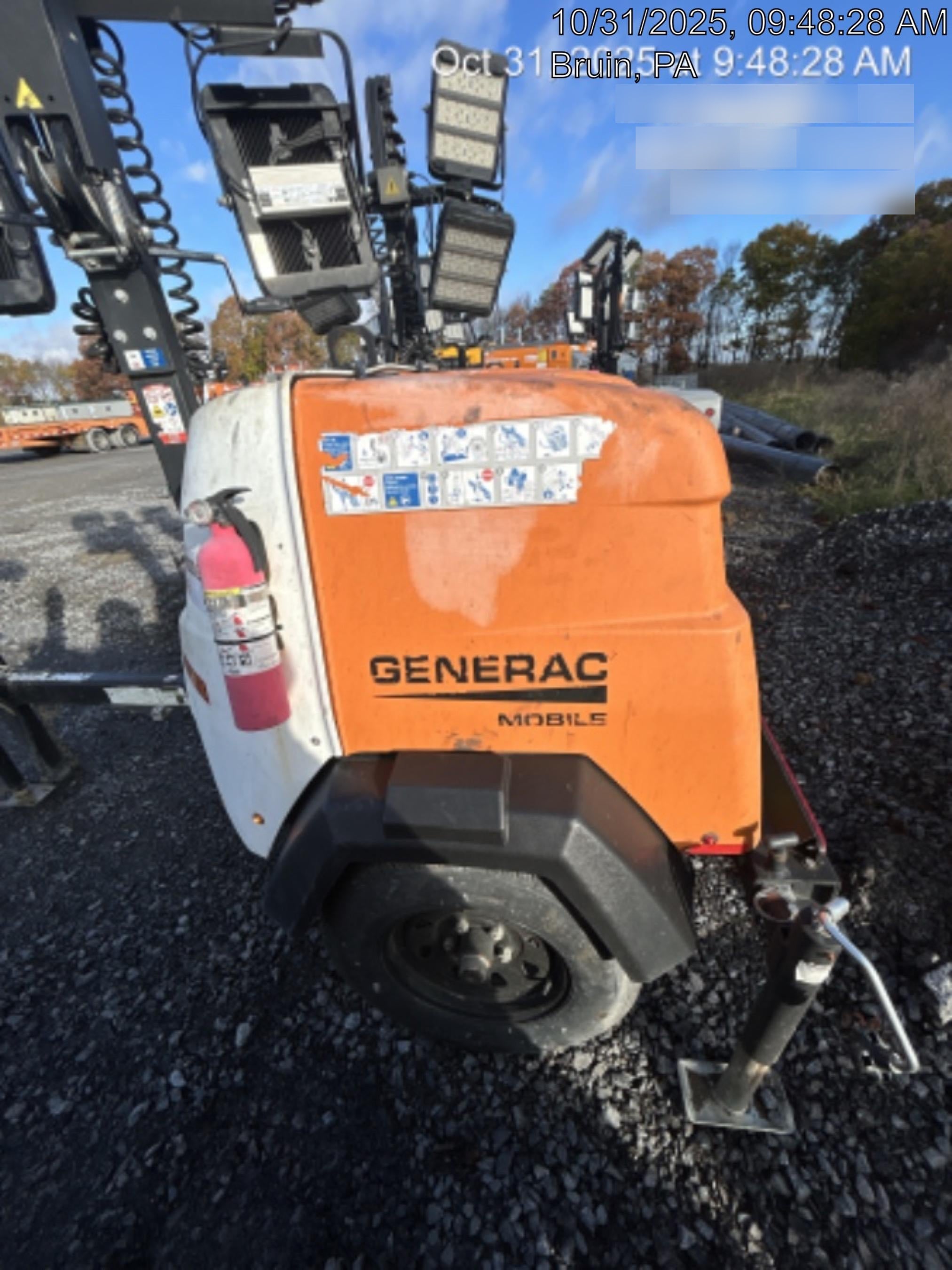 2023 Generac MLT2 Diesel, Flex Switch 120V Input, Powerzone Controller, 
(4) 320W LED Lights, 4kW Generator, 39.9 Gal Fuel Tank, 2" Ball, T3