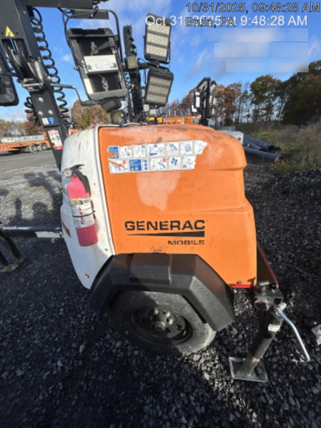 2023 Generac MLT2 Diesel, Flex Switch 120V Input, Powerzone Controller, 
(4) 320W LED Lights, 4kW Generator, 39.9 Gal Fuel Tank, 2" Ball, T3