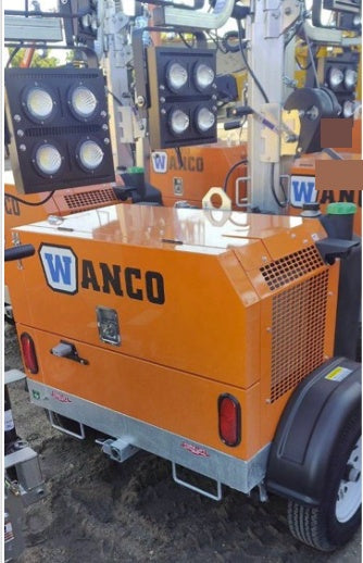 2023 Wanco WLTT-4MM4K Diesel, Deep Sea Controller, Shore Power Plug, Auto Start, (4) 350W LED Floodlights, 4kW Generator, 60 Gal Fuel Tank, 2" Ball, T3