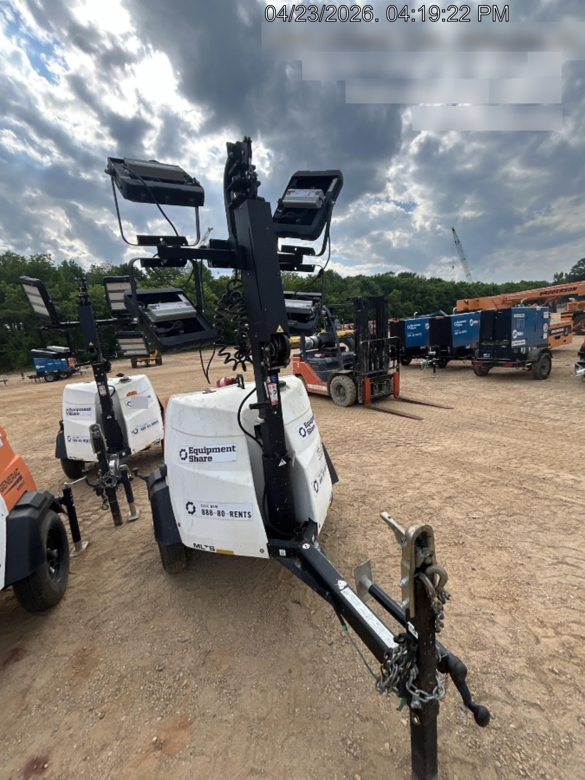 2023 Generac MLT2 Diesel, Flex Switch 120V Input, Powerzone Controller, (4) 320W LED Lights, 4kW Generator, 39.9 Gal Fuel Tank, 2" Ball, T3