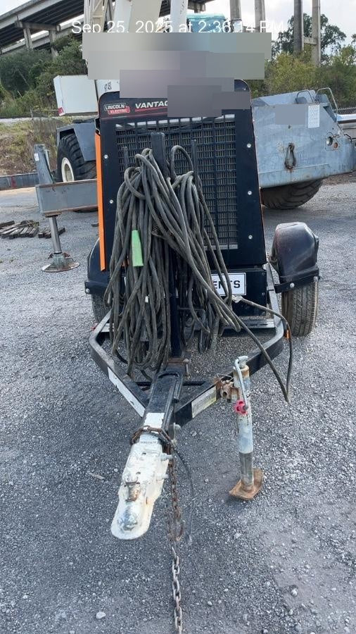 2021 Lincoln Electric Vantage 549X Ready Pak 3, ORANGE (includes trailer, cable rack, fender light kit)