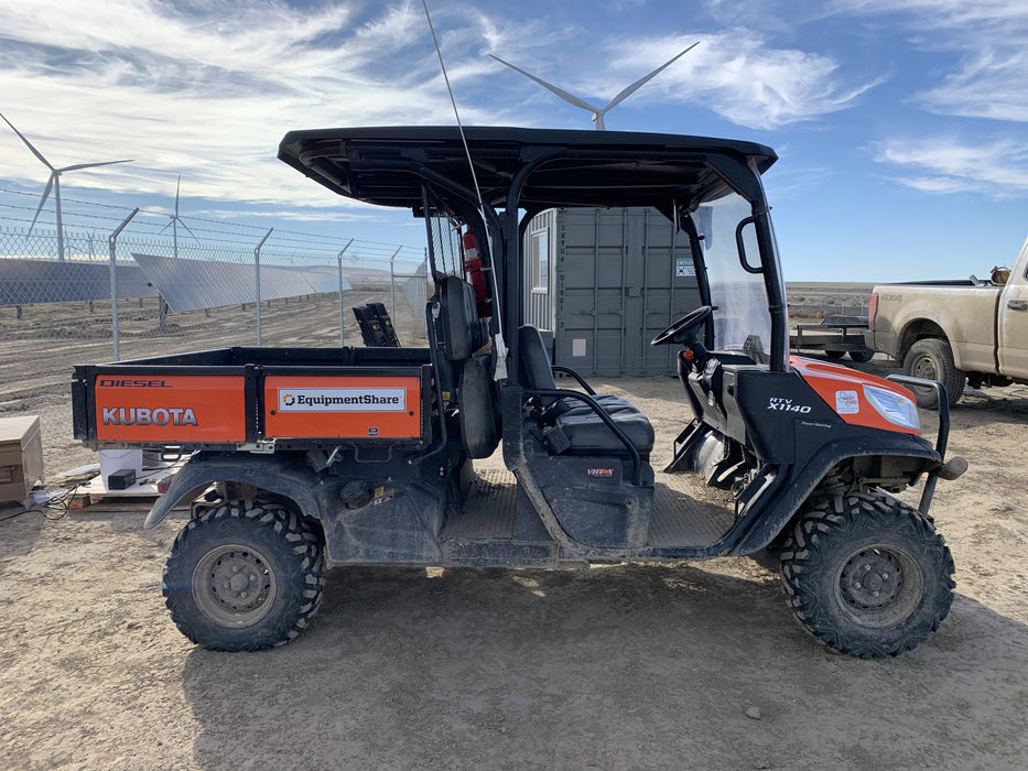 2020 Kubota RTV-X1140W-H 4WD utility cart -LED strobe -Windshield tempered glass -Plastic canopy -Wire harness kit -Backup alarm