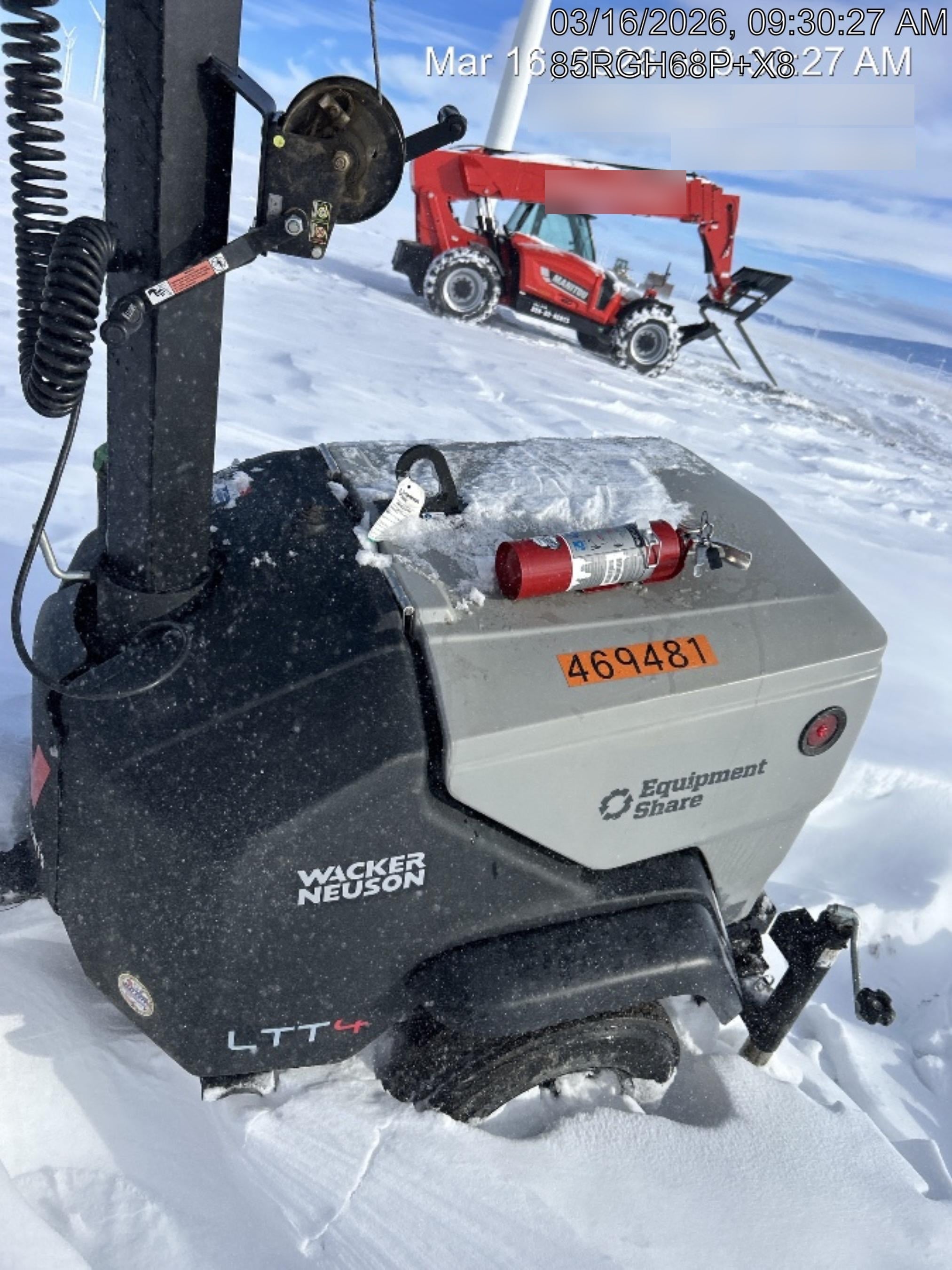 2024 Wacker Neuson LTT4 Diesel, Kohler KDW702, Deep Sea Controller, Auto Start, LED 320W, Bypass Outlet, T3