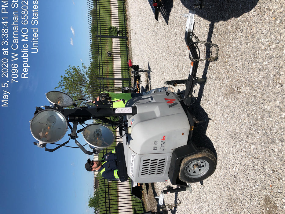 2018 Wacker Neuson LTV6L-MH Wacker Neuson LTV6L Mobile Light Tower w/Fuel Level Sensor Installed