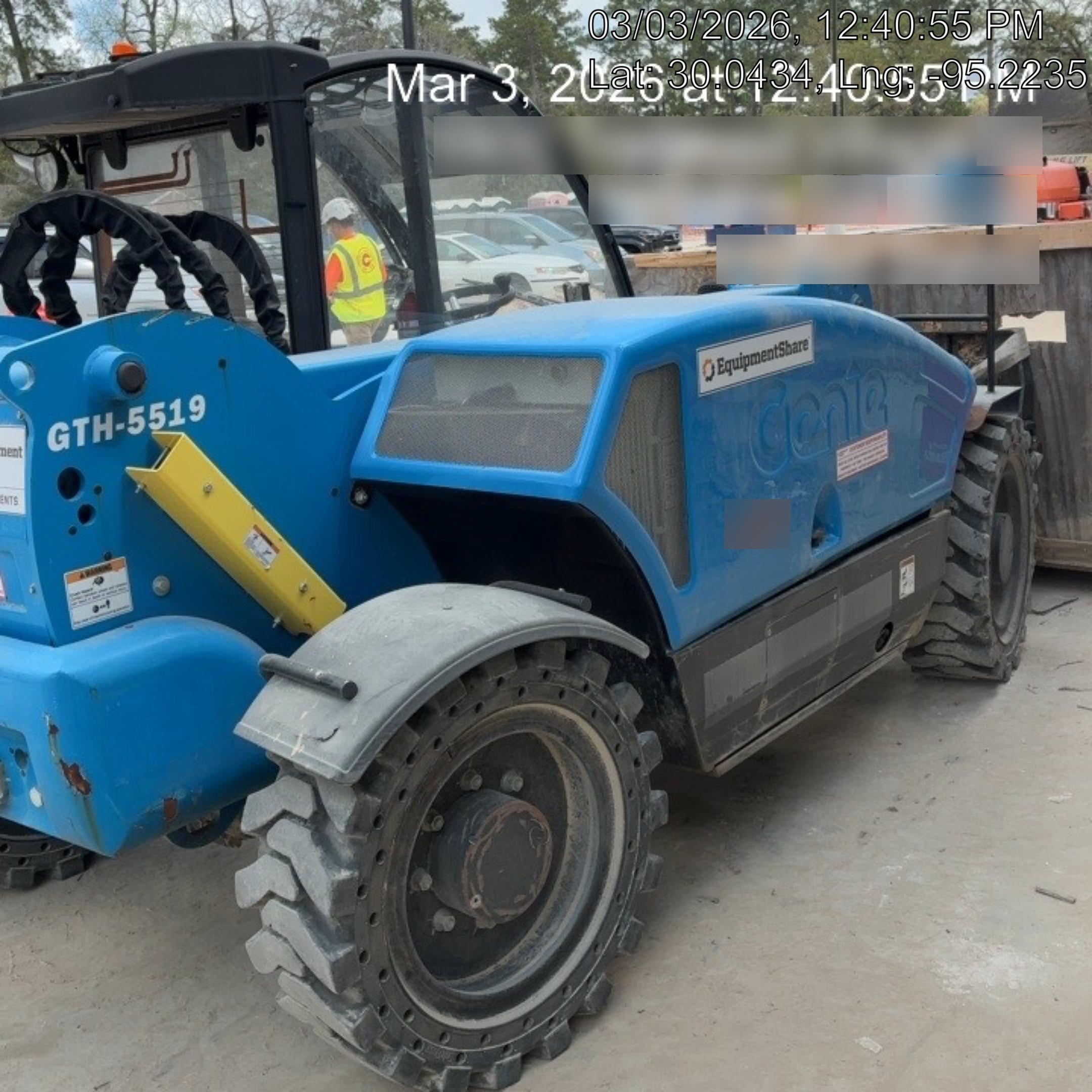 2020 Genie GTH-5519 Cab/Heat/Air, Solid Tires, Work Lights, Beacon, Aux Hydraulics, Back up Alarm