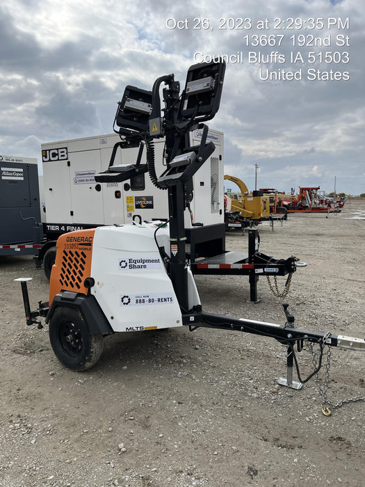 2023 Generac MLT2 Diesel, Flex Switch 120V Input, Powerzone Controller, (4) 320W LED Lights, 4kW Generator, 39.9 Gal Fuel Tank, 2" Ball, T3