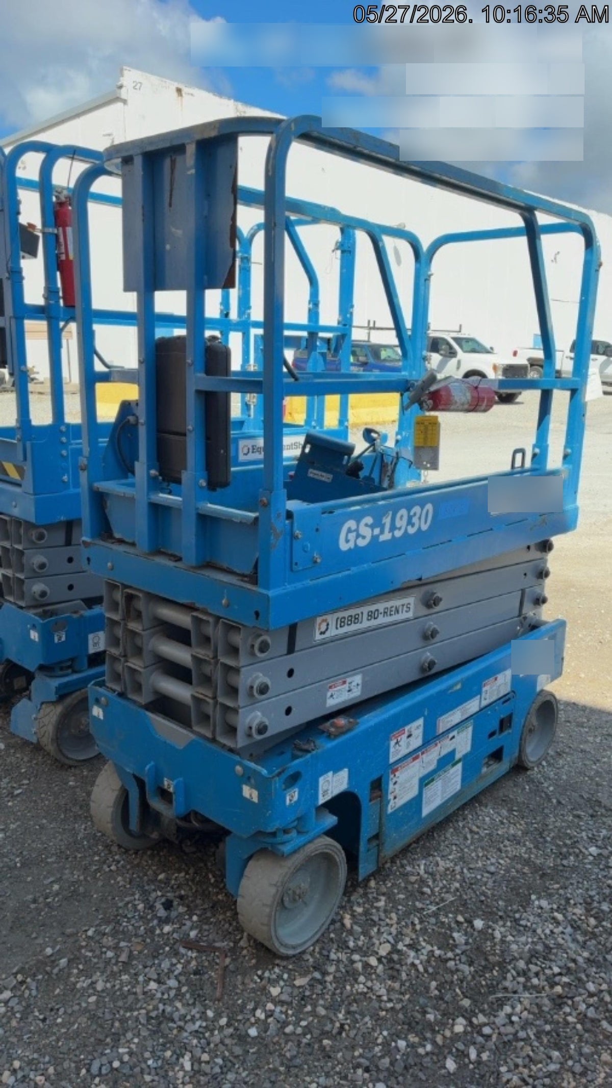 2019 Genie GS-1930 Fixed rails with chain Entry