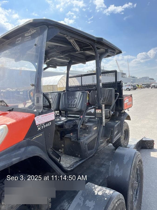 2020 Kubota RTV-X1140W-H Canopy, 4-Seater, Diesel, Windshield Acrylic Clear, LED Strobe, Backup Alarm