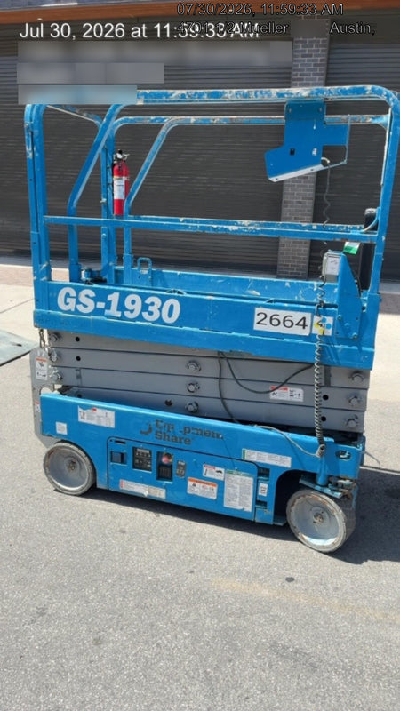 2017 Genie GS-1930 Genie GS-1930 Scissor Lift
