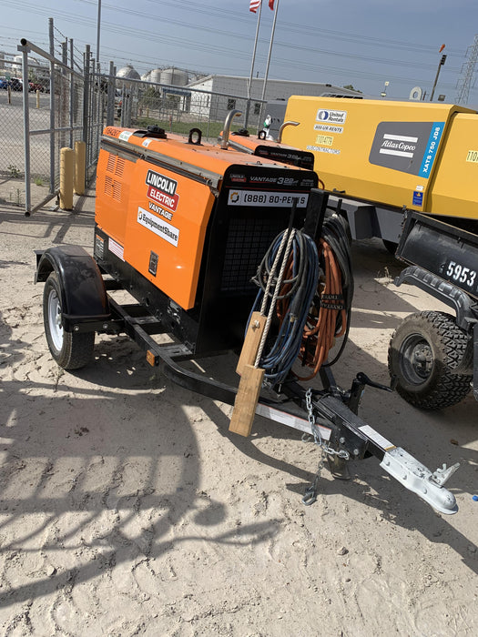 2021 Lincoln Electric Vantage 322 Vantage 322 Ready Pak 3 w/ Decals, ORANGE (includes trailer, cable rack, fender light kit) NO Telematics