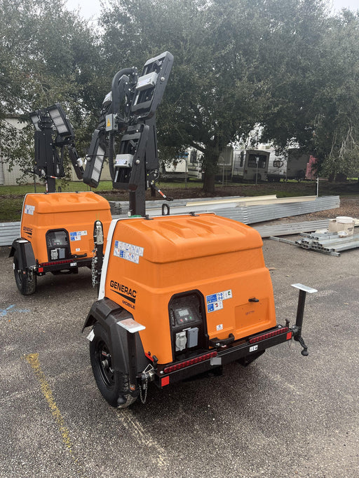 2025 Generac MLT6SMDS Diesel, Mitsubishi / Final Tier 4 Engine, 10.5 HP @ 1800 RPM, (4) 320W G4 LED's, Brushless Excitation, Capacitor Regulated, Vertical Mast, Manual Winch, 5kW Export Power, Power Zone Auto Light Controller