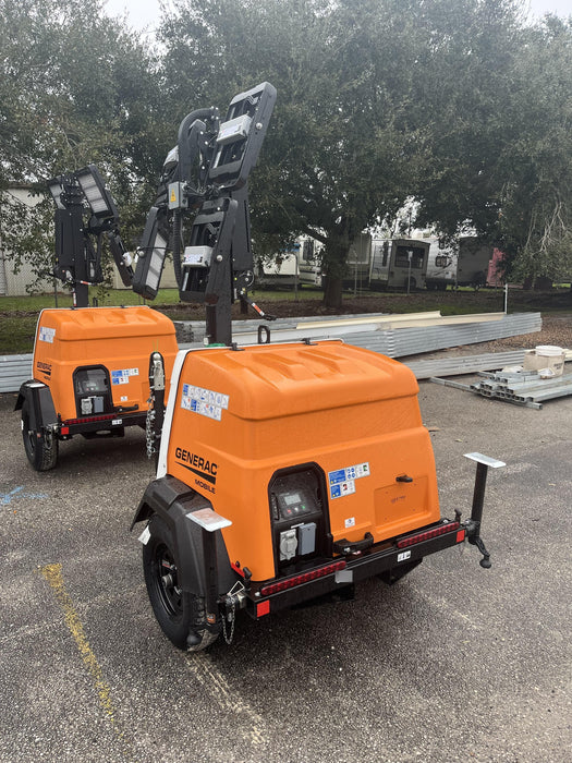 2025 Generac MLT6SMDS Diesel, Mitsubishi / Final Tier 4 Engine, 10.5 HP @ 1800 RPM, (4) 320W G4 LED's, Brushless Excitation, Capacitor Regulated, Vertical Mast, Manual Winch, 5kW Export Power, Power Zone Auto Light Controller