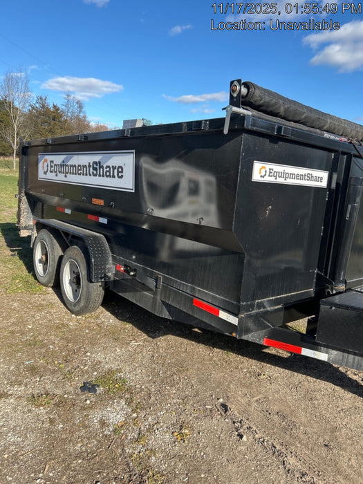 2024 TEXAS PRIDE TRAILERS 14'L x 7'W 5 Cu Yd Trunnion Hydraulic Dump