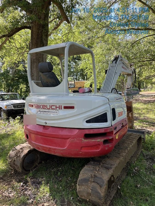 2019 Takeuchi TB260 Takeuchi TB260 Canopy w/Rubber Tracks, Auxiliary Hydraulics, Standard Blade, Manual QC