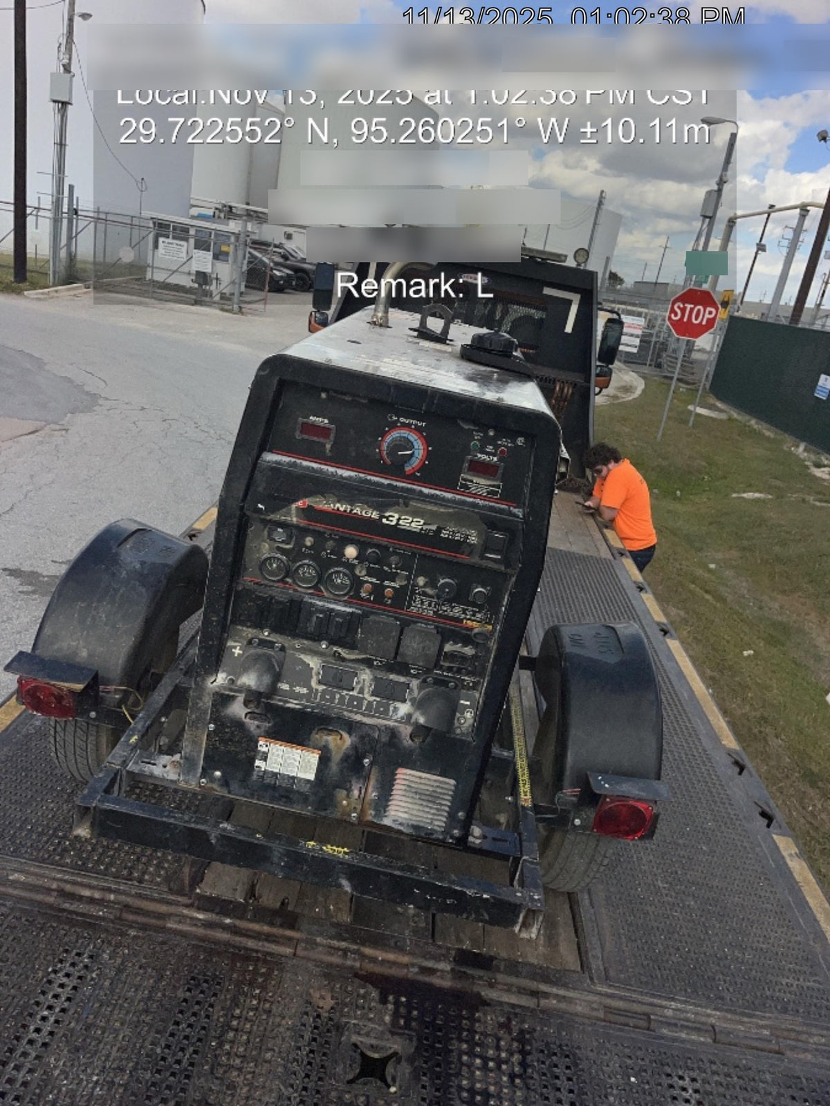 2019 Lincoln Electric Vantage 322 Ready-Pak 3, Two Wheel Trailer, Fender and Light Kit, Cable Rack