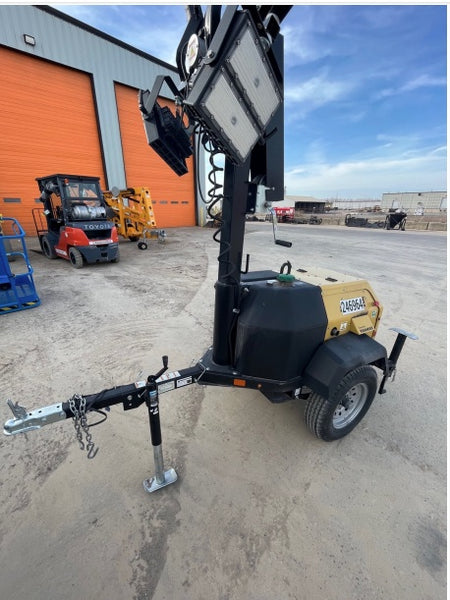 2022 Allmand NLV3GR (4) LED Light Fixture 350W, 23' Vertical Mast, 3kW Prime, Towable, ES Decals, T3