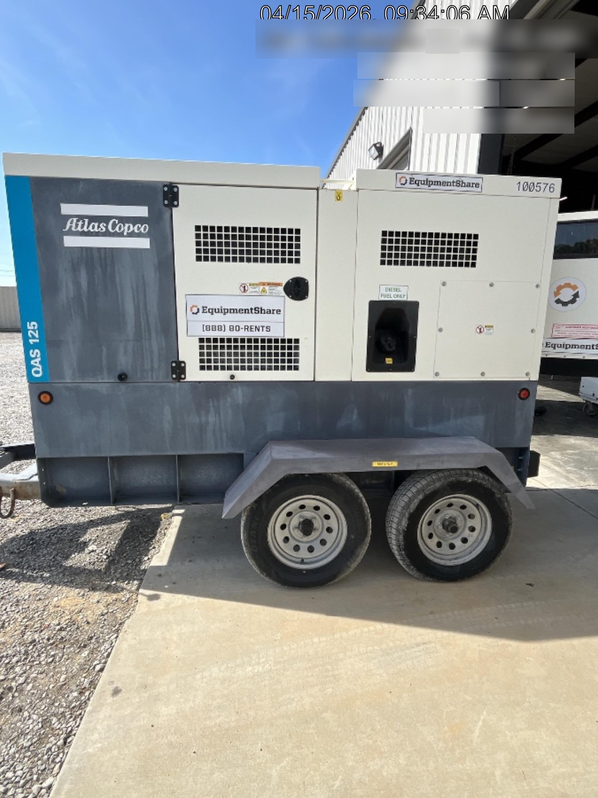 2020 ATLAS COPCO QAS 125