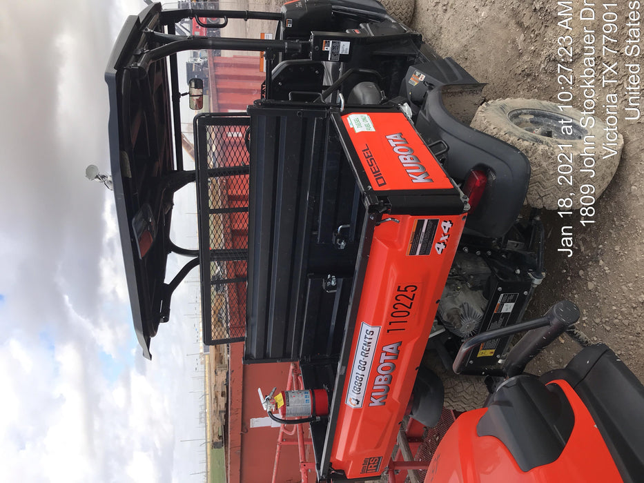 2020 Kubota RTV-X1140W-H Canopy, 4-Seater, Diesel, Windshield Acrylic Clear, Strobe Light, Backup Alarm