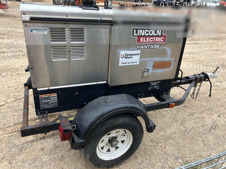 2019 Lincoln Electric Vantage 322 Ready-Pak 3, Two Wheel Trailer, Fender and Light Kit, Cable Rack