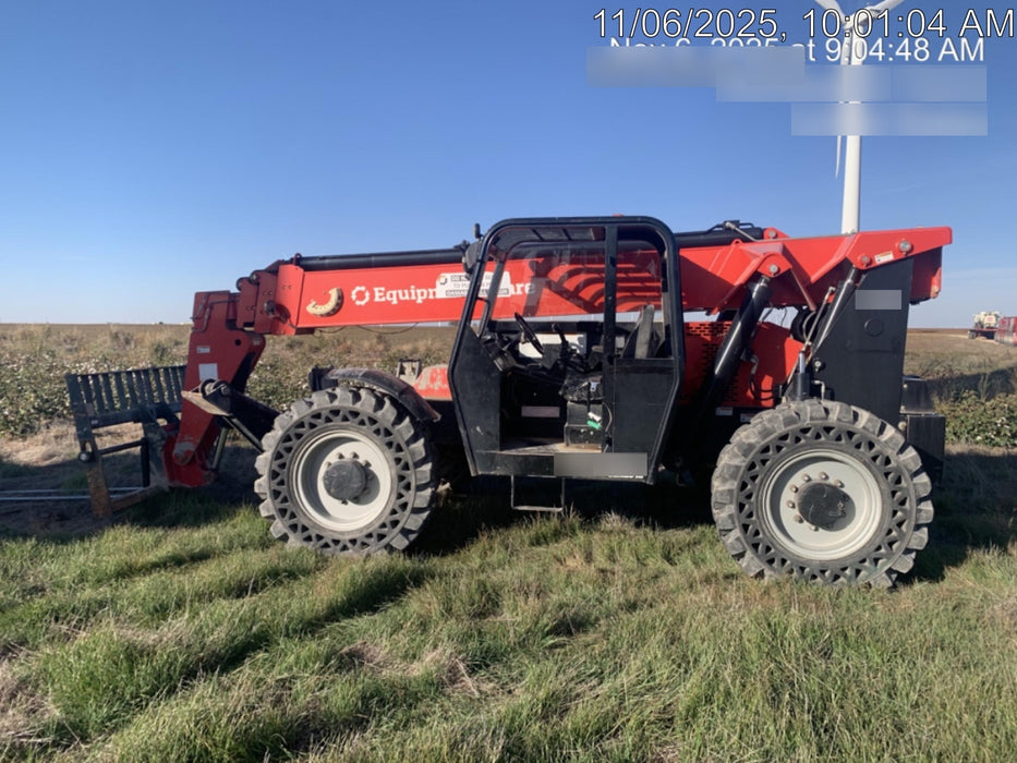 2019 Manitou MTA10055 Canopy, 120 HP, Solid Tires, Work Lights, Lift Hook, Auxiliary Hydraulics 66" Carriage and 60" Forks
