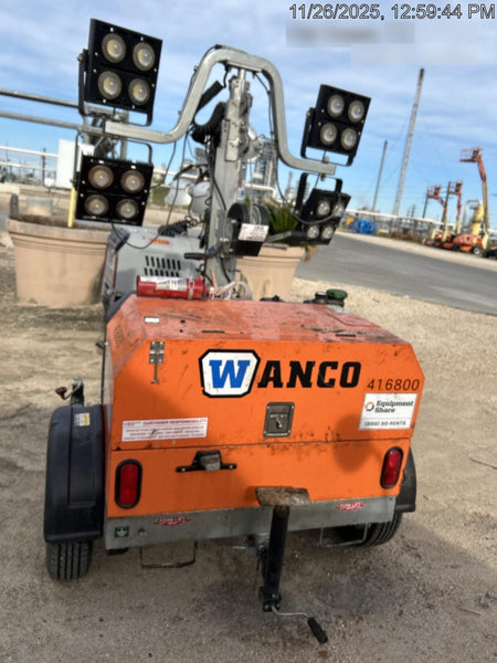 2024 Wanco WLTT-4MM4K Diesel, Deep Sea Controller, Shore Power Plug, Auto Start, (4) 350W LED Floodlights, 4kW Generator, 60 Gal Fuel Tank, 2" Ball, T3