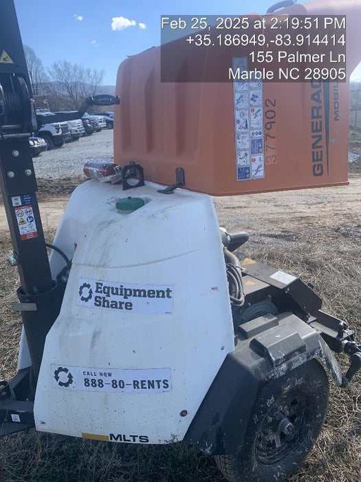 2023 Generac MLT2 Diesel, Flex Switch 120V Input, Powerzone Controller, 
(4) 320W LED Lights, 4kW Generator, 39.9 Gal Fuel Tank, 2" Ball, T3