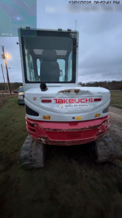 2020 Takeuchi TB250-2C Cab/Heat/Air, Rubber Tracks, Manual TAG QC