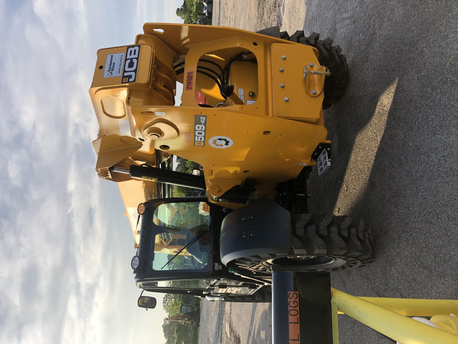 2020 JCB 509-42 Cab/Heat/Air, Solid Tires, Work Lights, Beacon, Aux Hydraulics, Back up Alarm, Lifting Eye, ES Decals