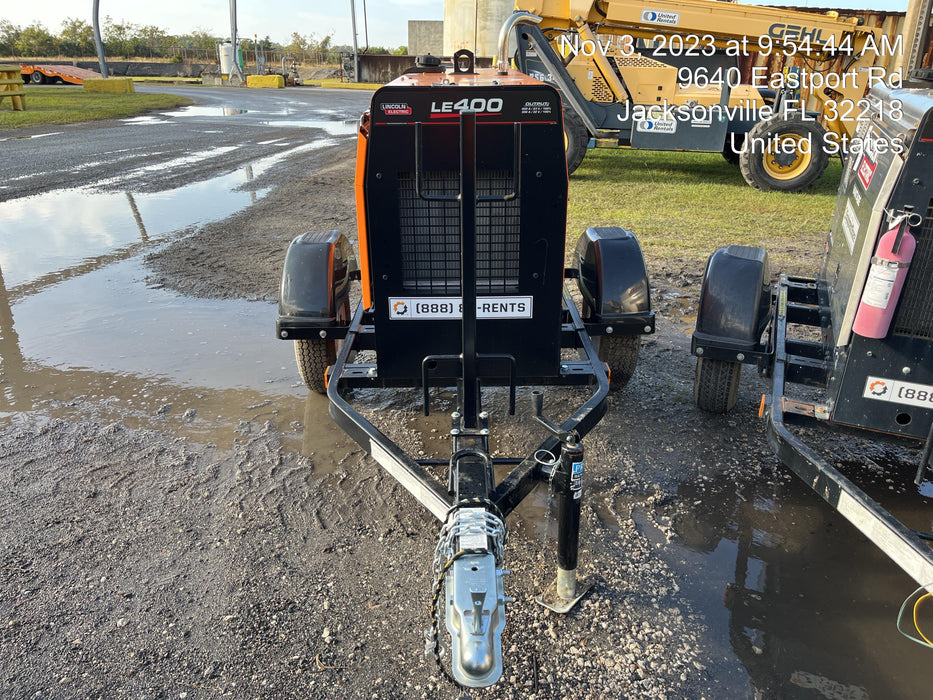 2022 Lincoln Electric LE400 Kubota V1505, Trlr, Cable Rack, Light Kit, ES Decals, T3