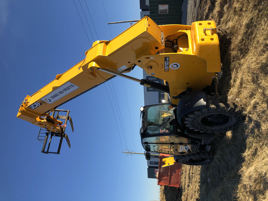 2020 JCB 510-56 Cab/Heat/Air, Solid Tires, Work Lights, Beacon, Aux Hydraulics, Back up Alarm, Lifting Eye, ES Decals
