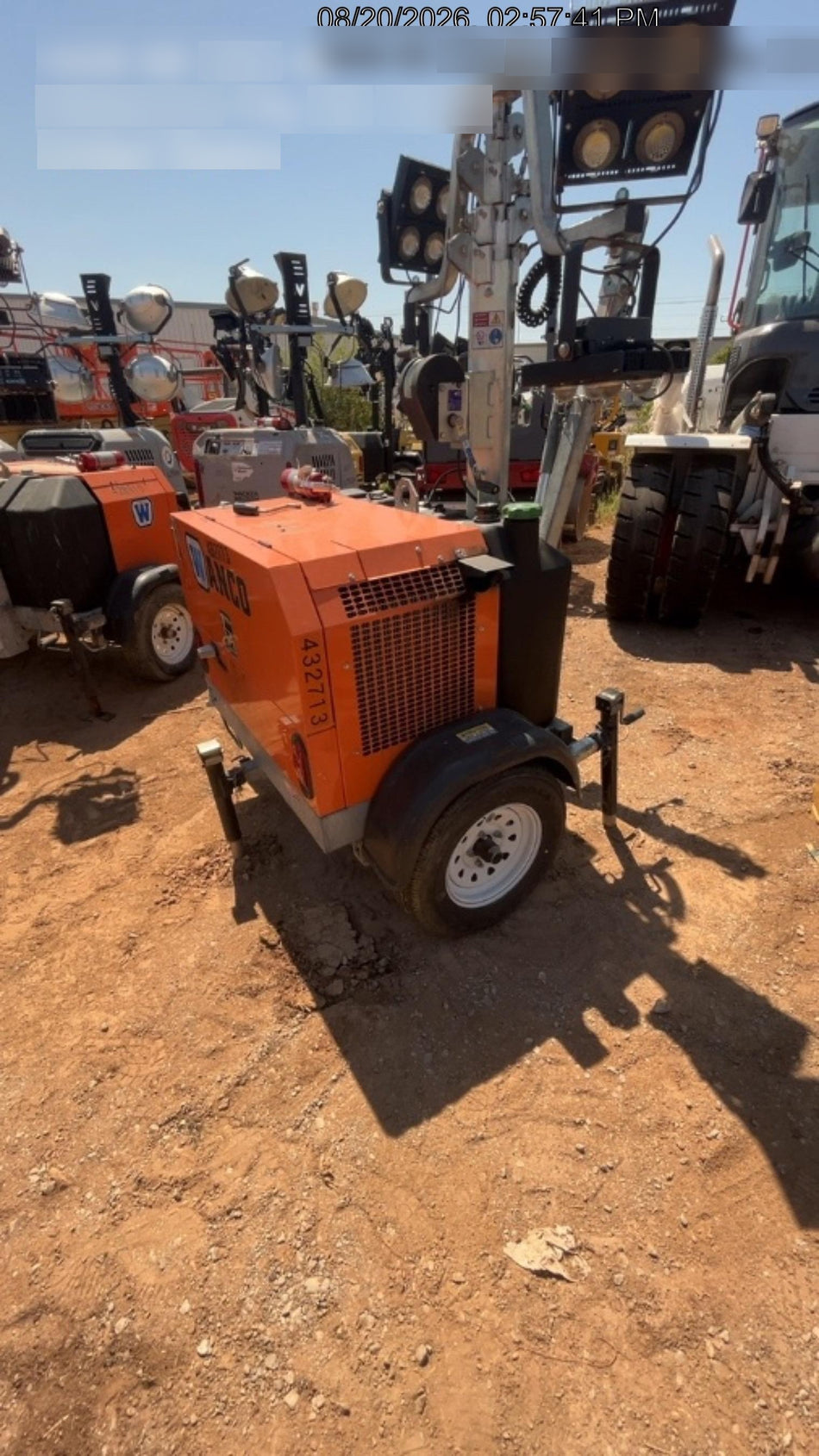 2024 Wanco WLTT-4MM4K Diesel, Deep Sea Controller, Shore Power Plug, Auto Start, (4) 350W LED Floodlights, 4kW Generator, 60 Gal Fuel Tank, 2" Ball, T3