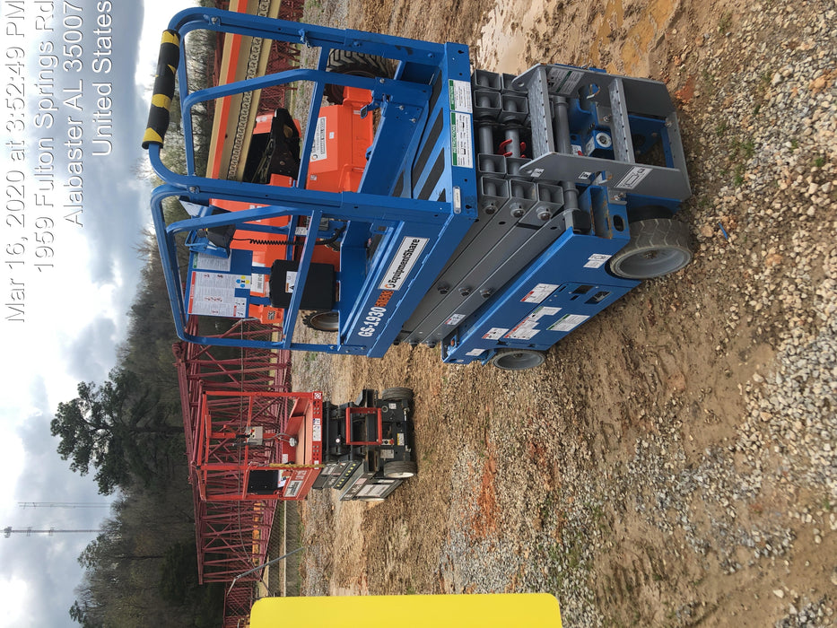 2019 Genie GS-1930 Fixed Rails with Chain Entry