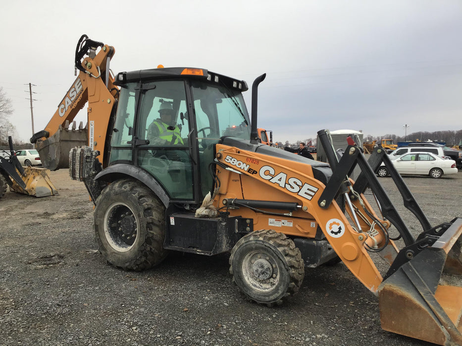 2020 Case 580N EP - Extendable Backhoe Cab/Heat/Air, 4WD, Extendable Stick, Pilot Controls, 2 Way Hydraulics, Ride Control, TAG Manual QC