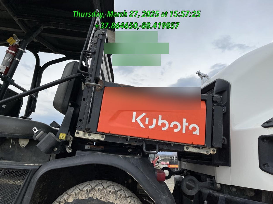2022 Kubota RTV-X1140W-H Plastic Canopy, Windshield Acrylic Clear, LED Strobe Light, Wire Harness Kit, Back up Alarm